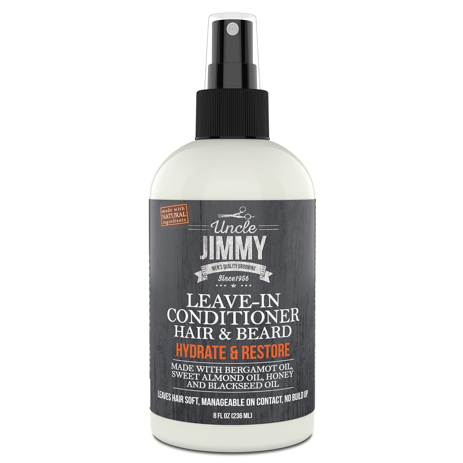 UNCLE JIMMY Hair & Beard Leave-In Conditioner 8oz